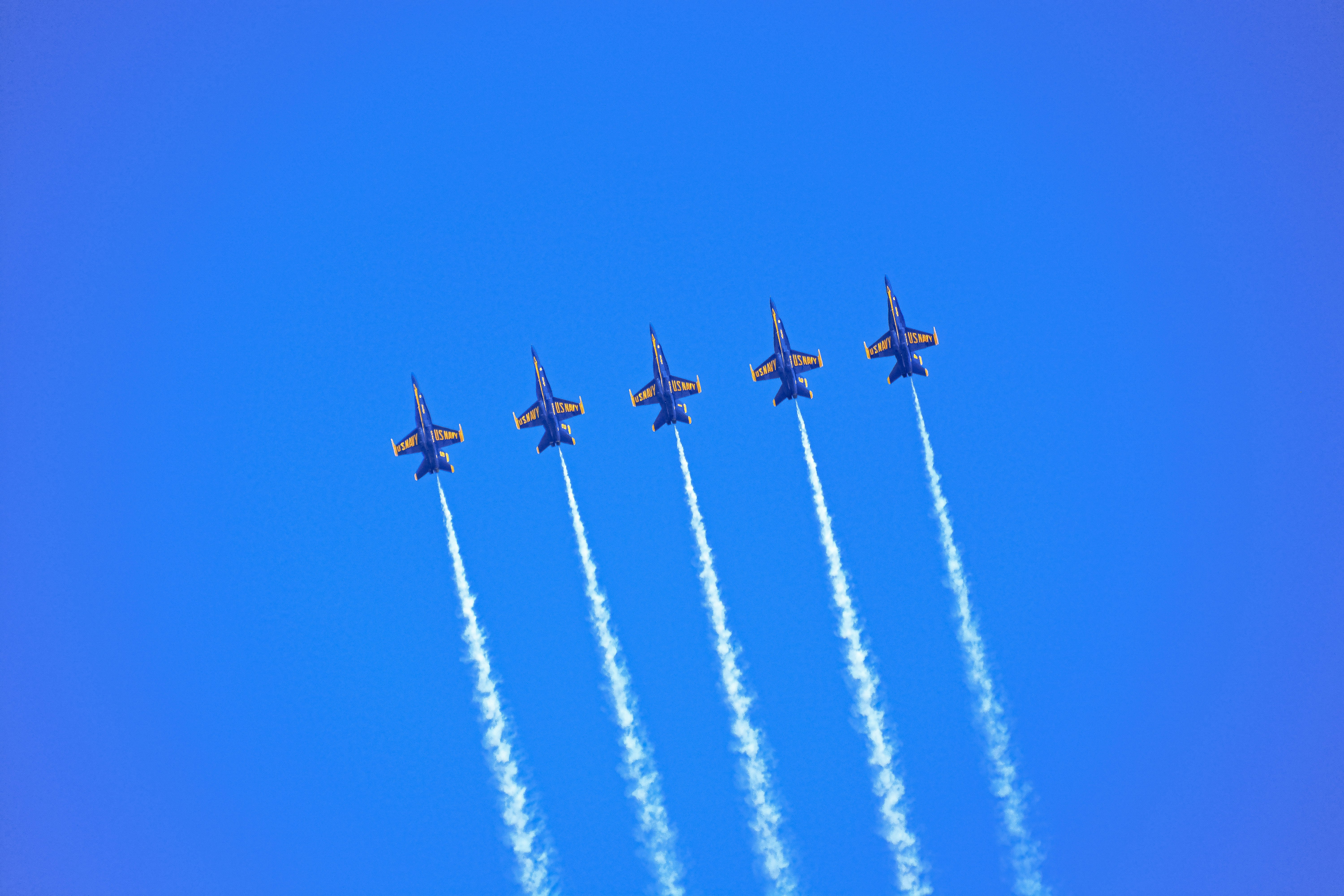 four fighter plane in the sky